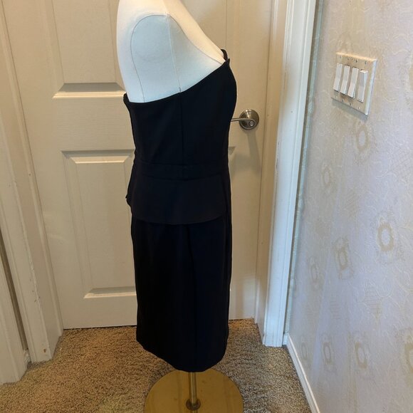 WHITE HOUSE BLACK MARKET Black Strapless Dress Fully Lined Size 6 - Picture 7 of 10